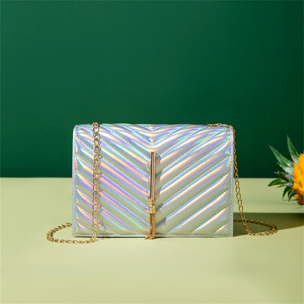 Crossbody Bags V Pattern Mini Chain Shoulder Bag