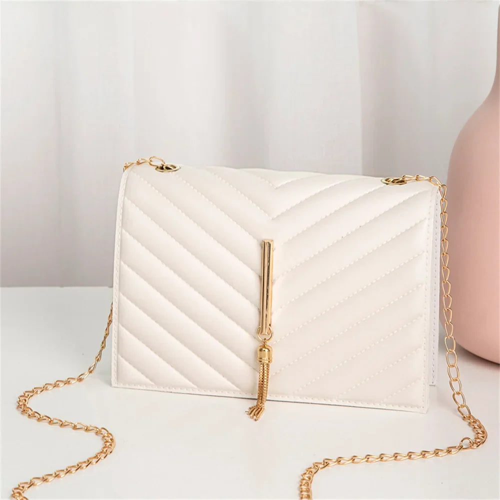 Crossbody Bags V Pattern Mini Chain Shoulder Bag